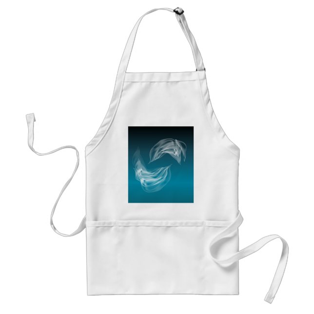 Abstract Dolphins at Play Adult Apron (Front)