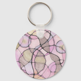 Abstract doodle art keyring. keychain