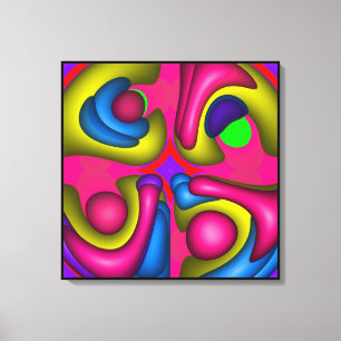 Abstract Doodle Canvas Print