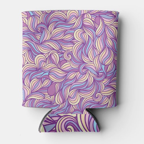 Abstract doodle waves creative background can cooler