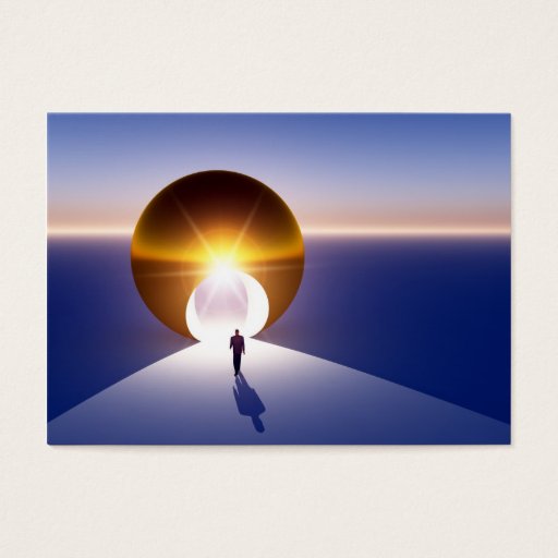 Customizable Abstract - Doorway to Golden Opportunity Business Card Template