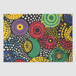 Abstract dot art 8 tissue paper