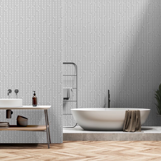 Abstract Dot Pattern Modern Wallpaper (Bathroom)