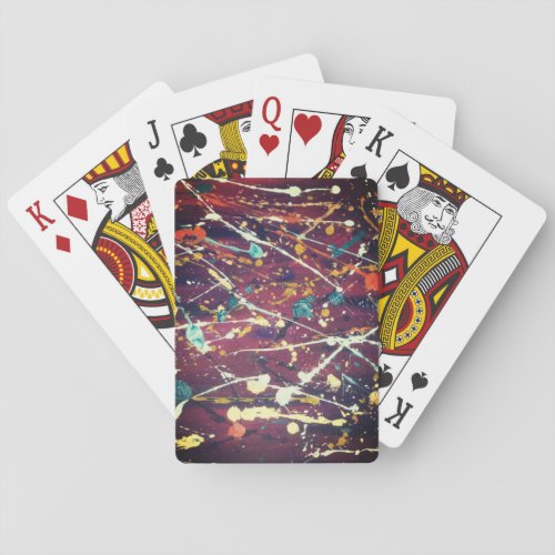 Abstract Dots Poker Cards