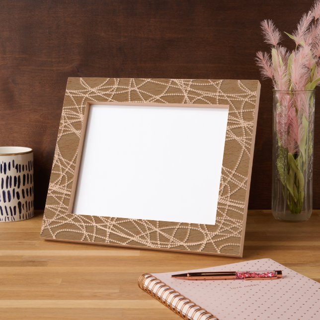 Abstract Dotted Lines Engraved Frames (Left)