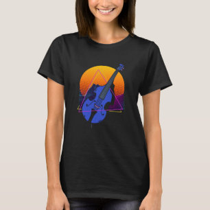 Abstract Double Bass Jazz Musician Contrabass Play T-Shirt