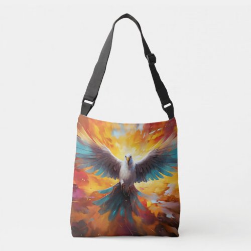 Abstract Dove Painting Crossbody Bag