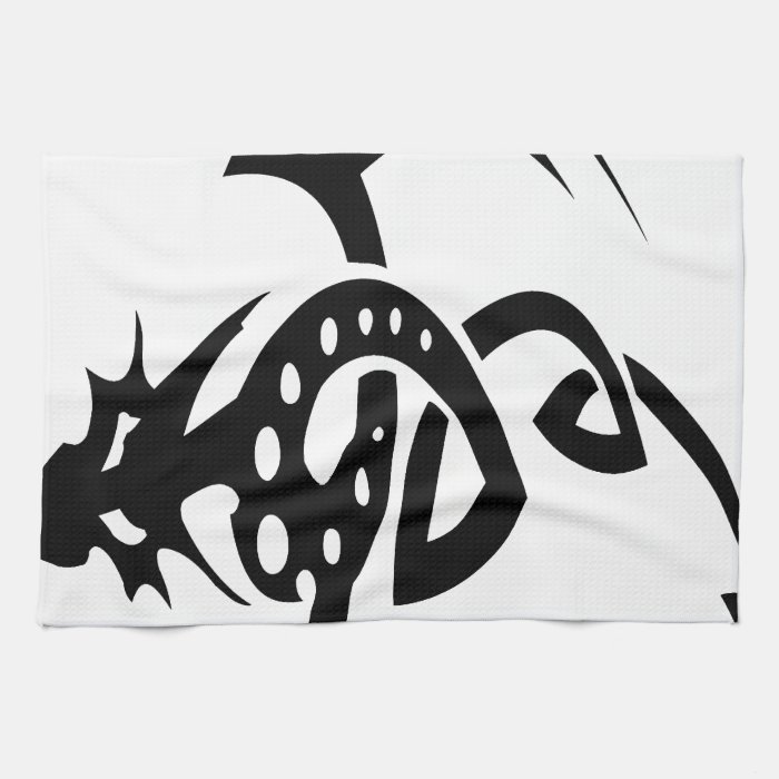 Abstract Dragon Designs Hand Towels