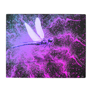 abstract dragon fly metal print
