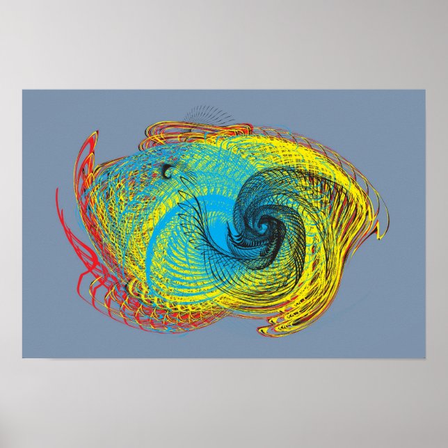 abstract dragon fly poster (Front)