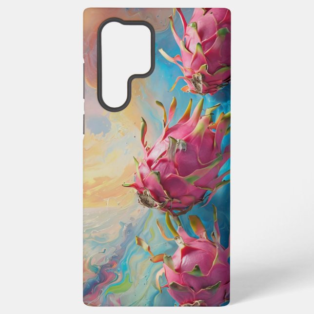 Abstract Dragon Fruit Fantasy Artwork Samsung Galaxy Case (Back)