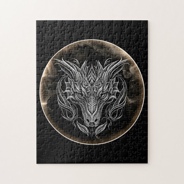 Abstract Dragon Head in Aesthetic  Jigsaw Puzzle (Vertical)