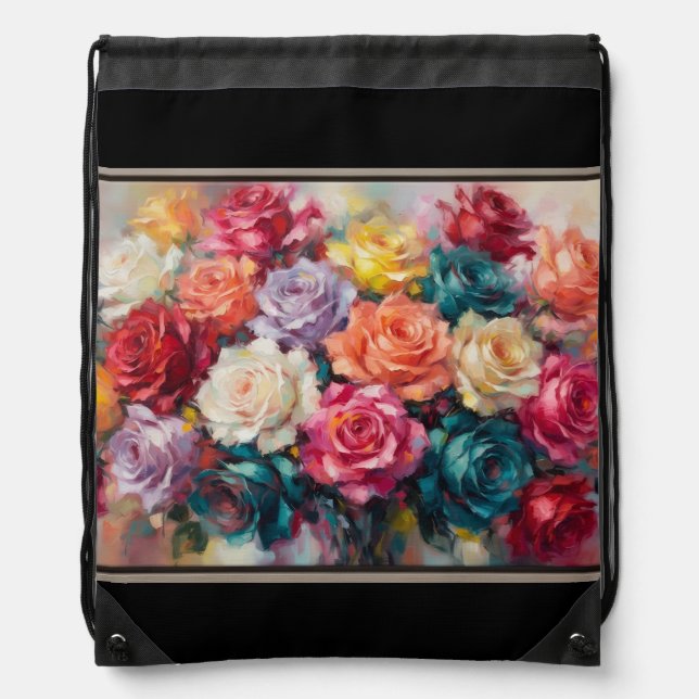 Abstract Drawstring Bag (Front)