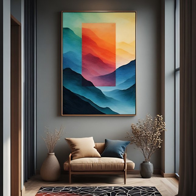 Abstract Dream Mountains Poster (Creator Uploaded)