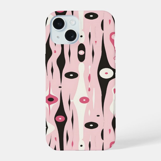 Abstract Drip Composition iPhone 15 Case (Back)