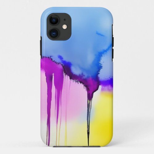 Abstract Drips iPhone 11 Case