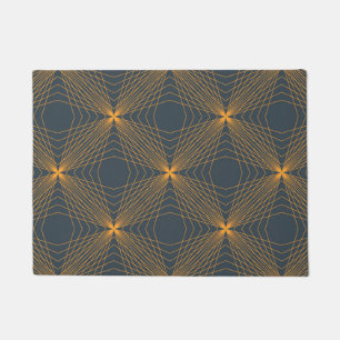Abstract, dynamic cool lines in connection concept doormat