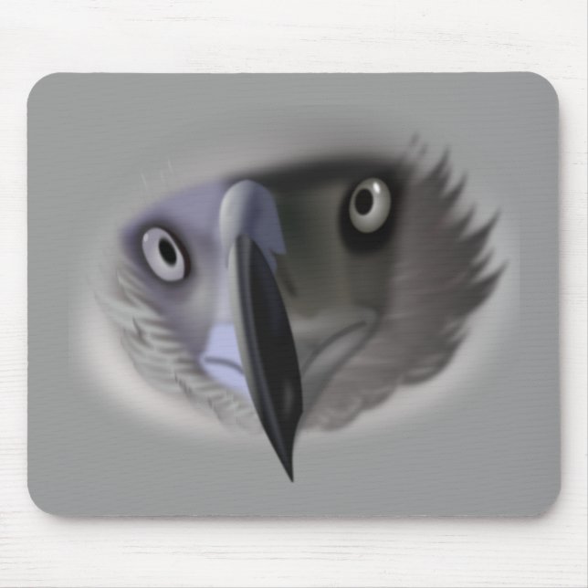 Abstract Eagle Face Mousepad (Front)