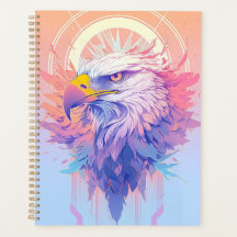 Abstract eagle with bright colors