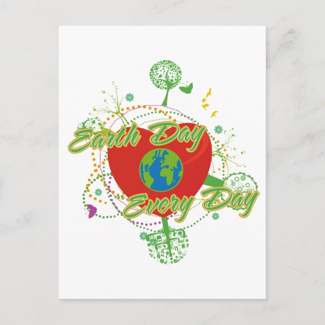 Abstract Earth Day Postcard (Front)