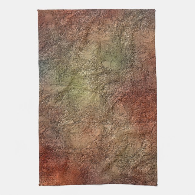 Abstract Earth Tone Colors Kitchen Towels (Vertical)