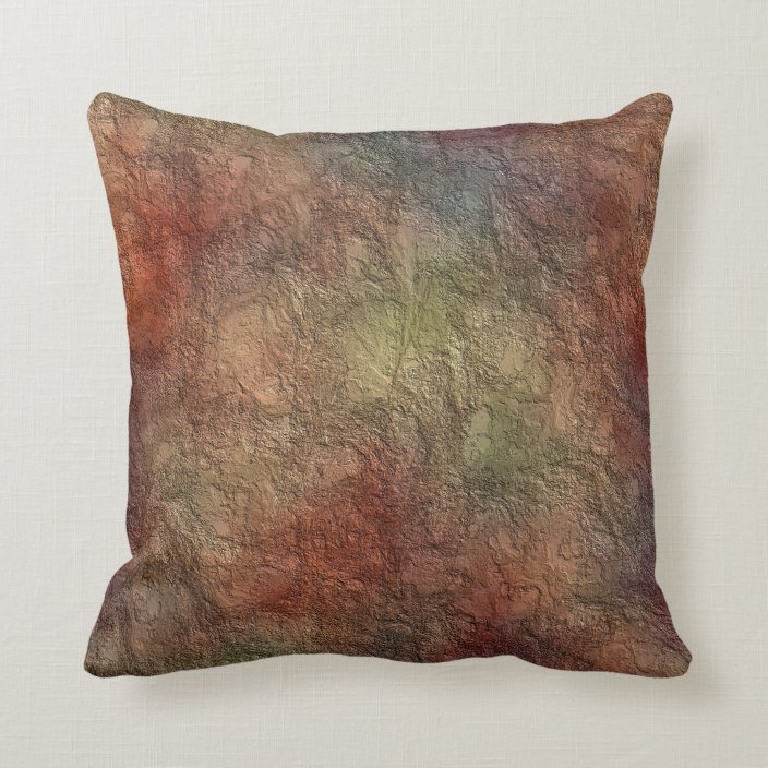 Abstract Earth Tone Colors Reversible Throw Pillow Zazzle Com