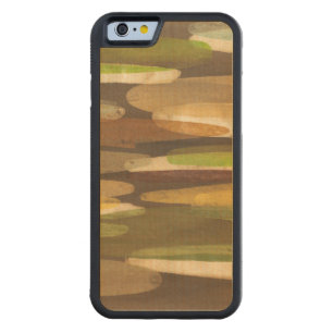 Abstract Earth Tone Landscape Carved Maple iPhone 6 Bumper Case