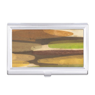 Abstract Earth Tone Landscape Case For Business Cards