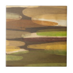 Abstract Earth Tone Landscape Ceramic Tile<br><div class="desc">This abstract landscape was created by Megan Meagher. The earth tones of the piece give it a rustic feeling. Purchase yours today!</div>
