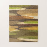 Abstract Earth Tone Landscape Jigsaw Puzzle<br><div class="desc">This abstract landscape was created by Megan Meagher. The earth tones of the piece give it a rustic feeling. Purchase yours today!</div>