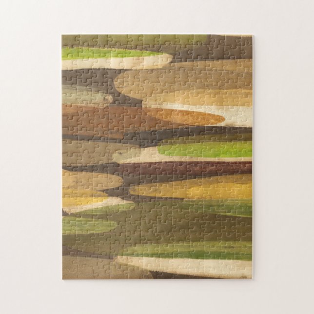 Abstract Earth Tone Landscape Jigsaw Puzzle (Vertical)