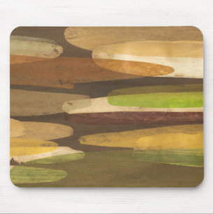Abstract Earth Tone Landscape Mouse Pad