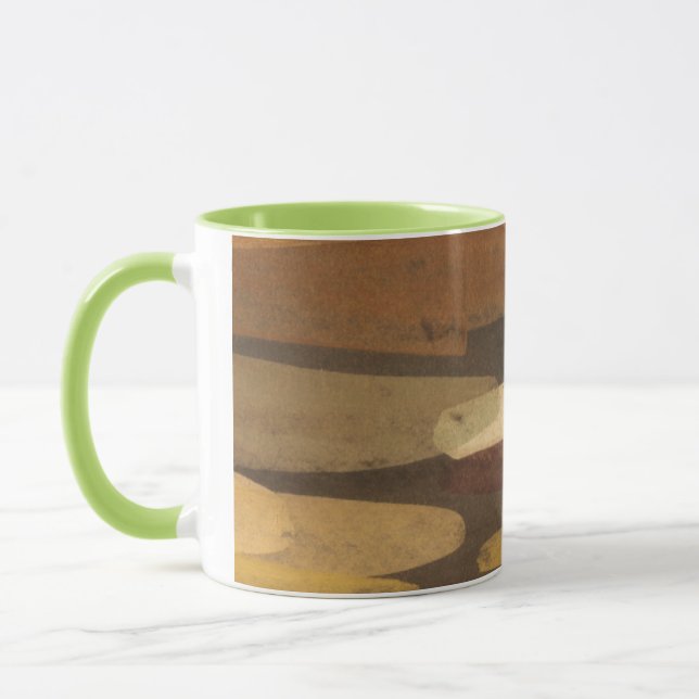 Abstract Earth Tone Landscape Mug (Left)