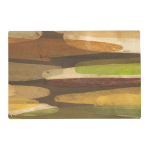Abstract Earth Tone Landscape Placemat