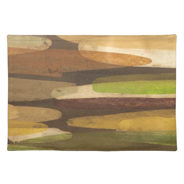Abstract Earth Tone Landscape Placemat (Front)