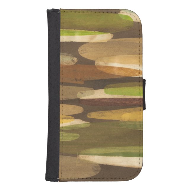 Abstract Earth Tone Landscape Samsung Galaxy Wallet Case (Front)