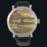 Abstract Earth Tone Landscape Watch<br><div class="desc">This abstract landscape was created by Megan Meagher. The earth tones of the piece give it a rustic feeling. Purchase yours today!</div>