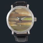 Abstract Earth Tone Landscape Watch<br><div class="desc">This abstract landscape was created by Megan Meagher. The earth tones of the piece give it a rustic feeling. Purchase yours today!</div>