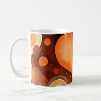 Abstract Earth Tone Watercolor Coffee Mug