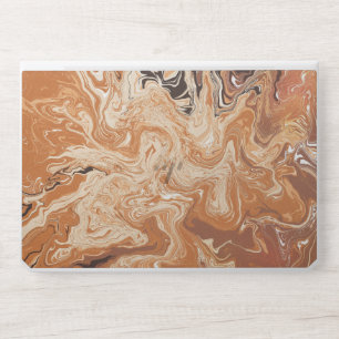 Abstract-earth-tones-swirls-marble HP Laptop Skin
