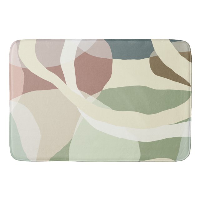 Abstract Earthiness Bath Mat (Front)