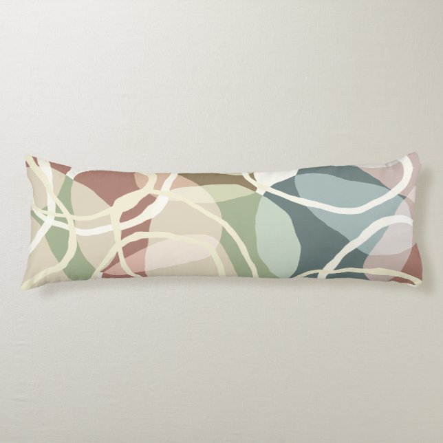 Abstract Earthiness Body Pillow (Front)