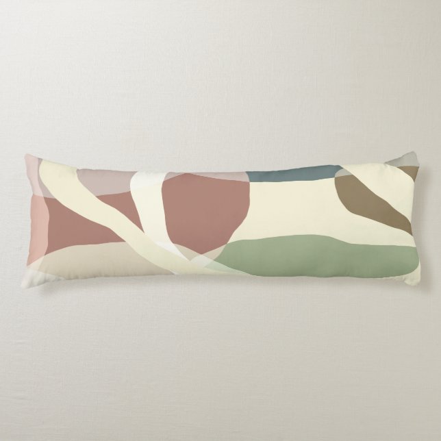 Abstract Earthiness Body Pillow (Front)