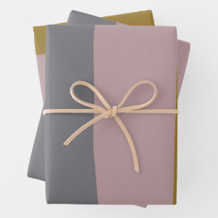 Abstract Earthy Stripes Modern Aesthetic Soft Wrapping Paper Sheets