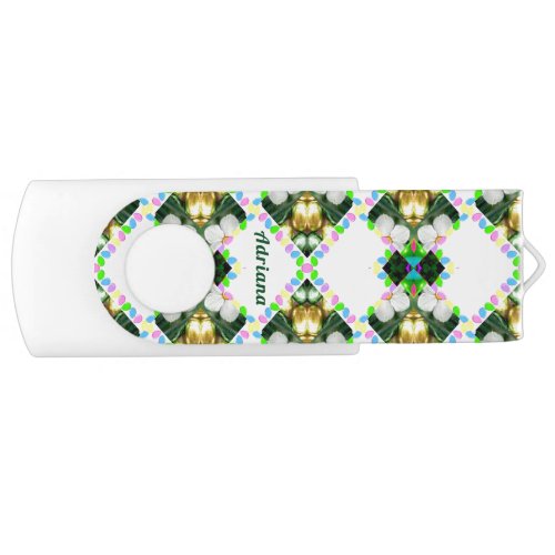 Abstract Easter Egg Pattern Personalized ADRIANA Flash Drive