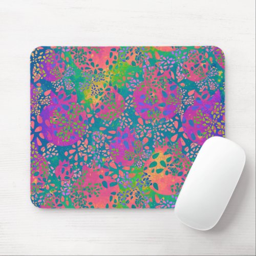 Abstract Eccentric Colorful Pattern Mouse Pad
