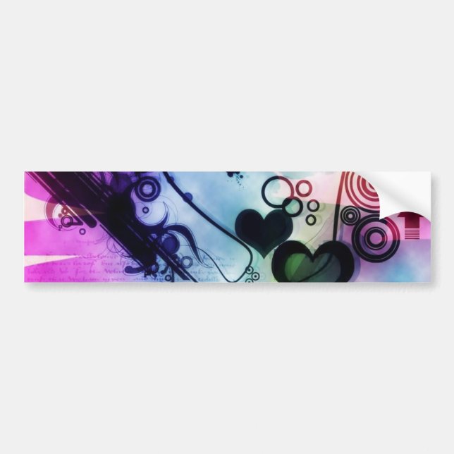 Abstract Ecig Bumper Sticker (Front)
