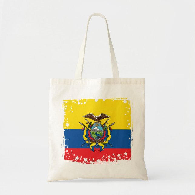Abstract Ecuador Flag, Republic of Ecuador Bag (Front)