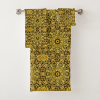 Abstract Egyptian design Bath Towel Set