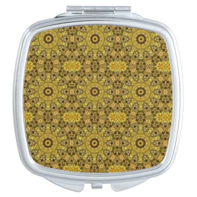 Abstract Egyptian design Compact Mirror (Front)